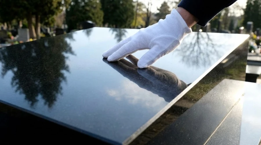 zerkalnaya-polirovka-granitnogo-pamyatnika